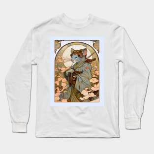 Art Nouveau Mouse In A Robe Long Sleeve T-Shirt